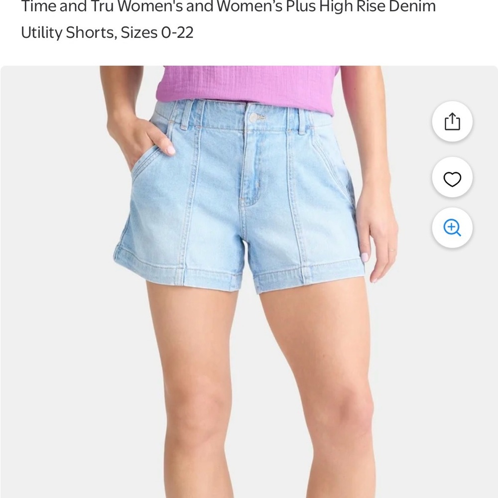 Time and Tru Women's Light Blue Jean Shorts